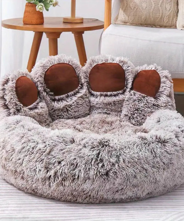 Cuddly Cute Bear Paw Shape Pet Sofa-4