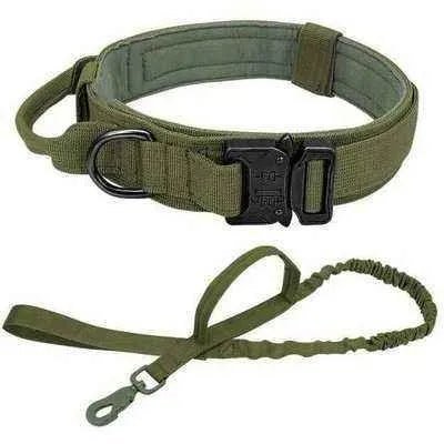Elite Guardian Military Dog Collar & Bungee Leash Set-5