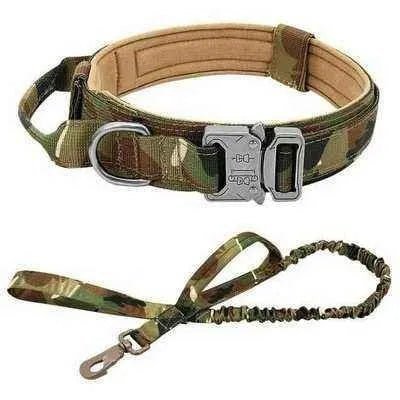 Elite Guardian Military Dog Collar & Bungee Leash Set-8