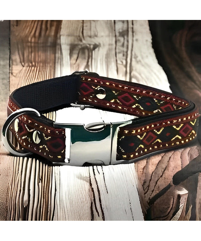 Elysian Paws Engraved Charm Medium Dog Collar-0