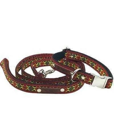 Enchanted Elegance Designer Handmade Cotton Dog Collar-3
