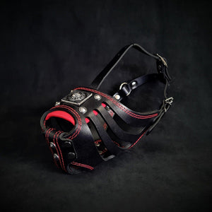 'Eros'' Basket Muzzle black & red