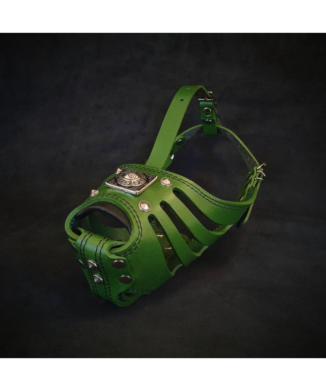 'Eros'' Basket Muzzle GREEN-0