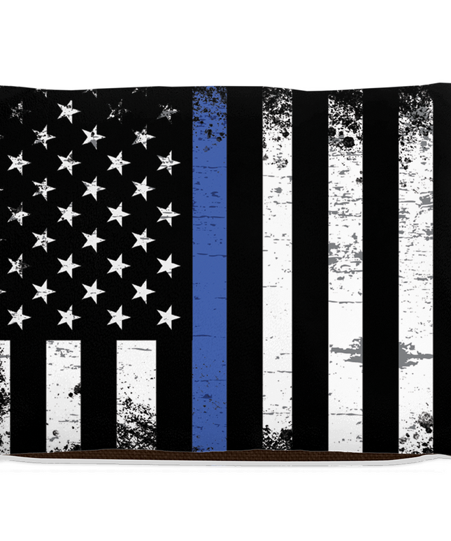 Thin Blue Line Dog Bed-3
