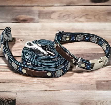 Finnigan's Handcrafted Designer Dog Collar Set-0