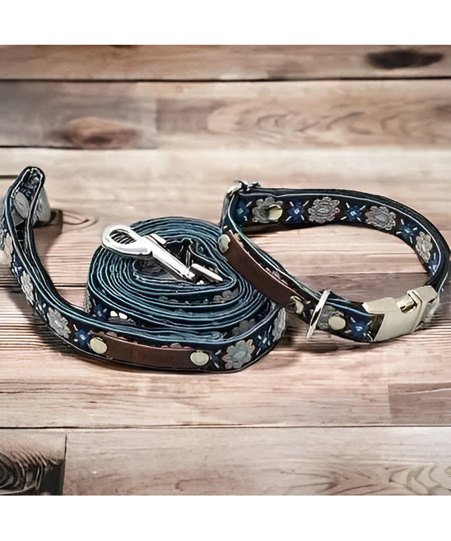 Finnigan's Handcrafted Designer Dog Collar Set-0