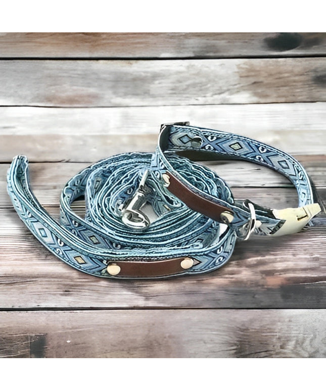 Finnigan's Personalised Designer Cotton Dog Collar Set for Small Breeds-0