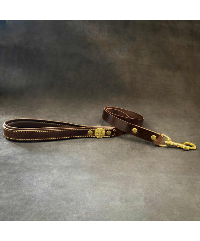 Maximus Gold Leash 1 inch wide-0