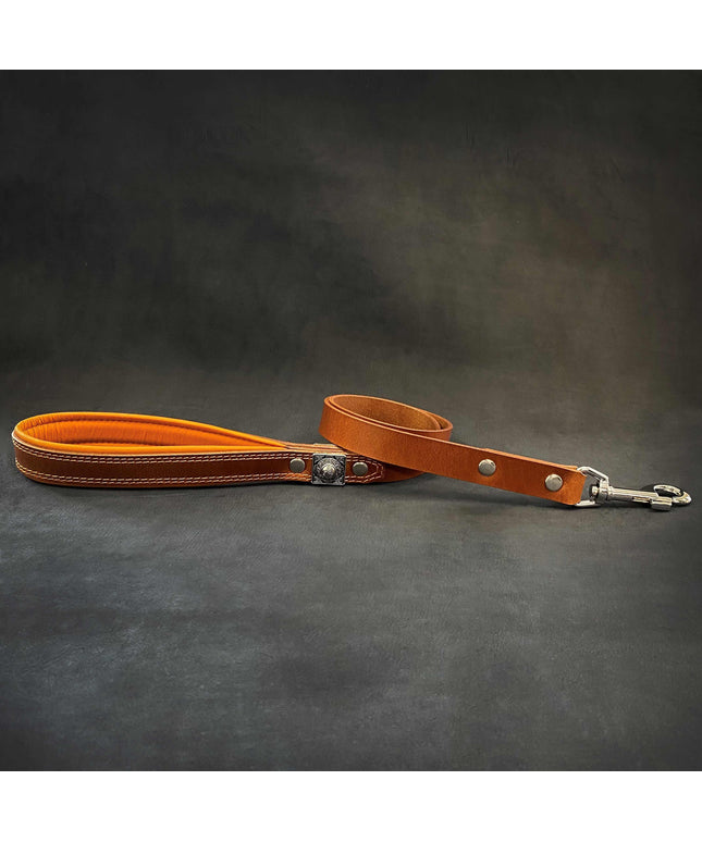 The "Eros" Brown Leash 1 inch wide-0