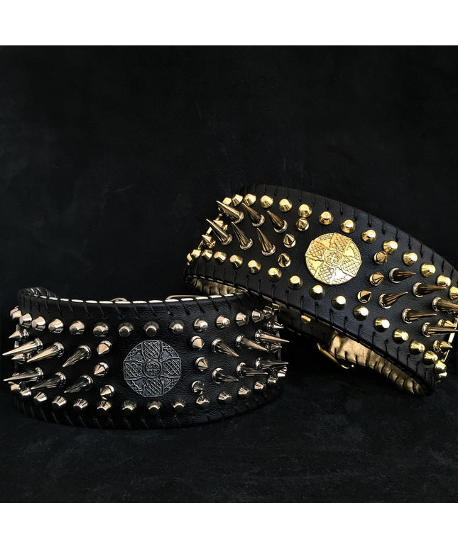 'Imperium'' hand stitched 8 cm wide show collar-0