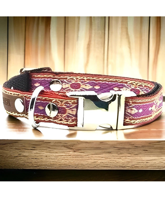 Opulent Paws Personalised Cotton Couture Dog Collar-0