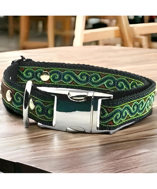Personalised Cotton Dog Collar for Medium Breeds-0