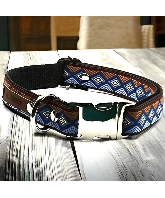 Personalised Cotton Dog Collar for Stylish Medium dogs 🐾-0