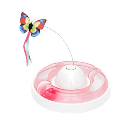 Funny dog Cat Toys Electric Rotating Colorful Butterfly Pet Scratch Toy For Cat Kitten dog cats intelligence trainning-4