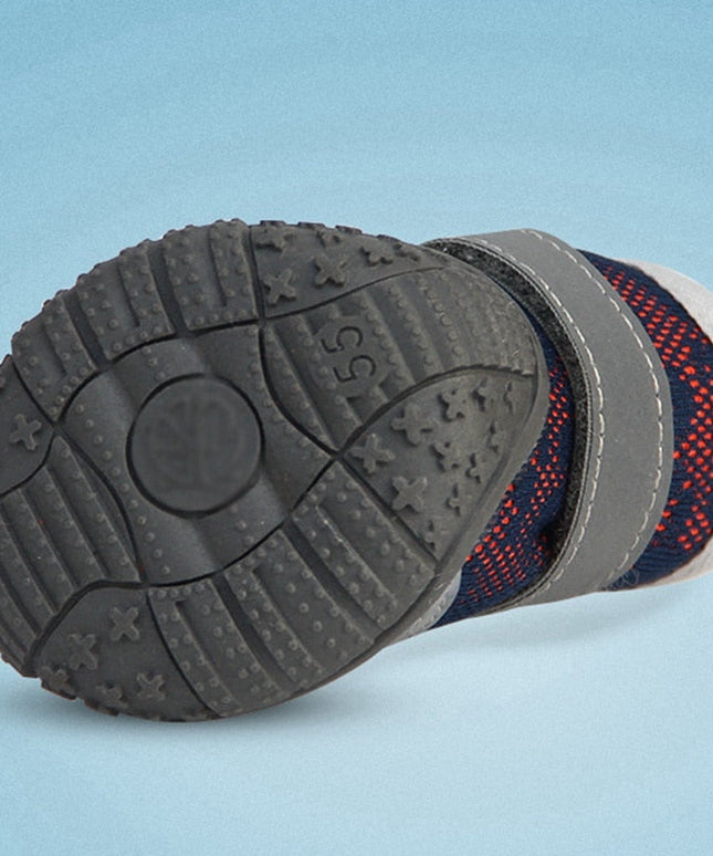 4pcs Waterproof Winter Pet Dog Shoes Anti-slip Rain Snow Boots Footwear Thick Warm For Small Cats Dogs Puppy Dog Socks Booties-2