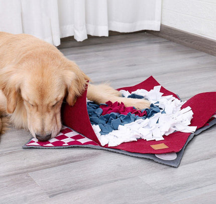 Pet Dog Sniffing Mat Pets Funny Play Toys Find Food Training Blanket Dogs Feeding Pad Nosework Puzzle For Relieve Stress-3