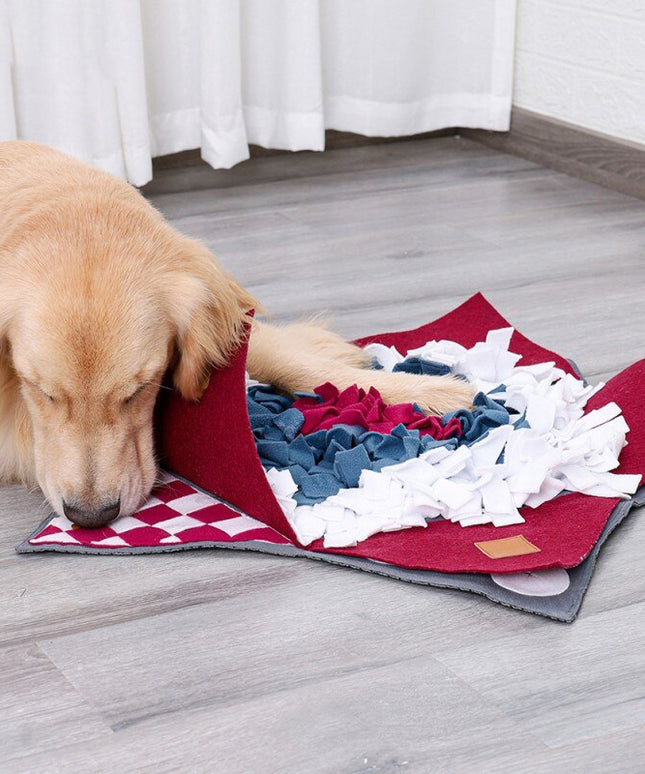 Pet Dog Sniffing Mat Pets Funny Play Toys Find Food Training Blanket Dogs Feeding Pad Nosework Puzzle For Relieve Stress-3