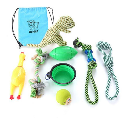 Pet Toys Collection Dog Voice Toys Bite Resistant Molar Dog Toy Ball Cat Toy Supplies for Cat Puppy Baby Dogs Value Bundle-5