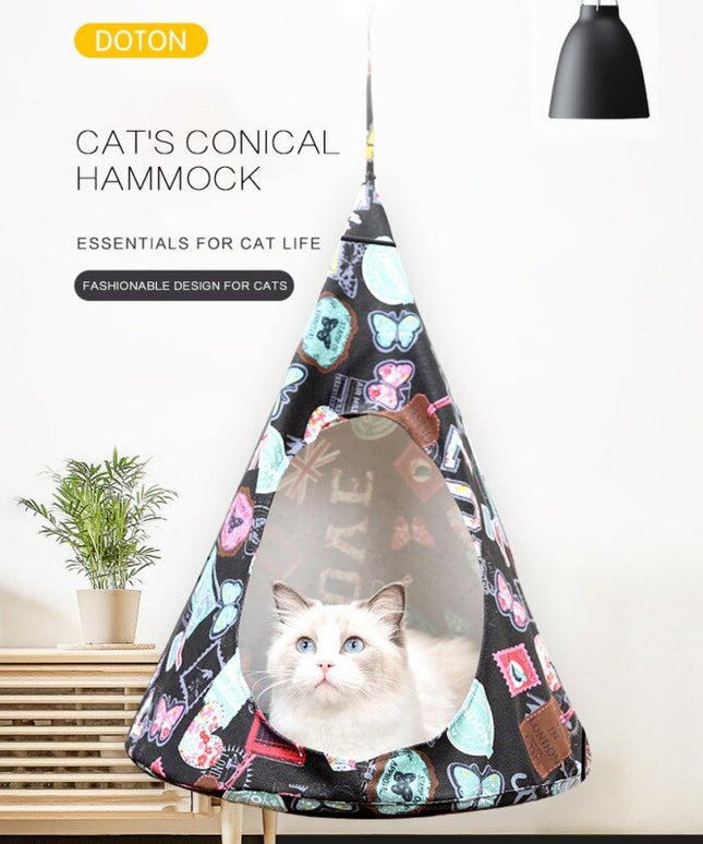 Hammock for Hamster Rat Bag Sable Guinea Pig Super Soft Hanging Cage Plush Nest Small Pet Warm 44x56cm-2