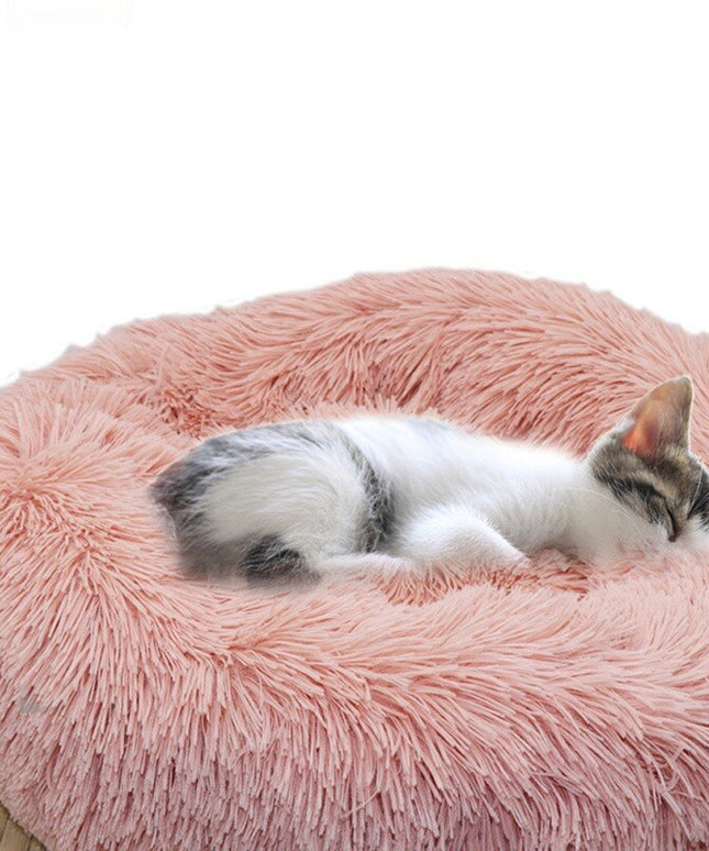 Super Soft Dog Bed Plush Cat Mat Dog Beds For Large Dogs Bed Labradors House Round Cushion Pet Product Accessories-0