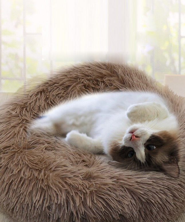 Super Soft Dog Bed Plush Cat Mat Dog Beds For Large Dogs Bed Labradors House Round Cushion Pet Product Accessories-4
