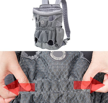 Pet Dog Carrier Backpack Breathable Outdoor Travel Products Bags For Small Medium Dog Cat Chihuahua Pets Mesh Shoulder-2