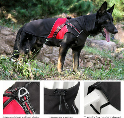 Winter Warm Dog Clothes Waterproof Pet Vest Jacket Coat For Small Medium Large Dogs Pug Chihuahua Ropa Para Perros-1