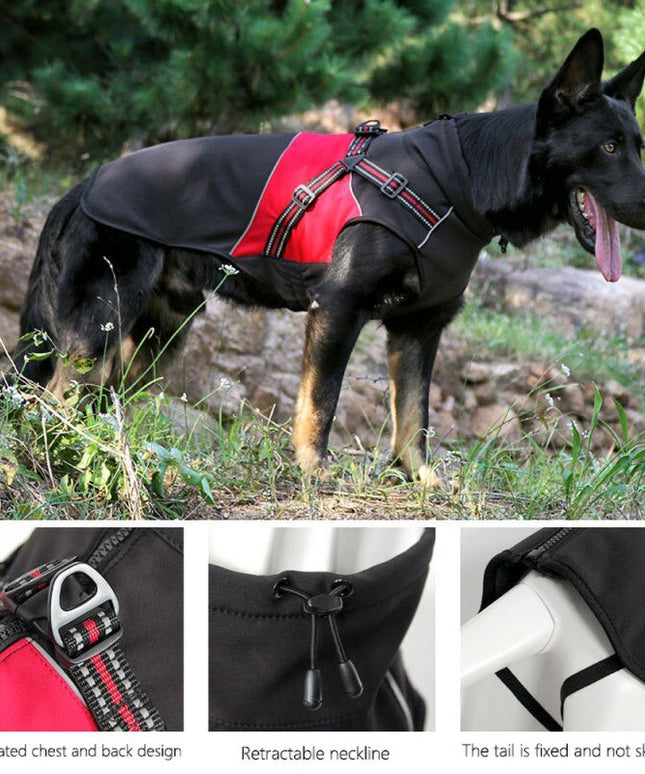 Winter Warm Dog Clothes Waterproof Pet Vest Jacket Coat For Small Medium Large Dogs Pug Chihuahua Ropa Para Perros-1