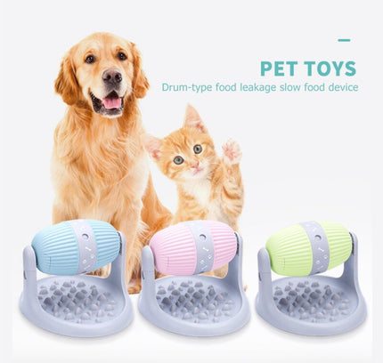 Interactive Tumbler Cat Toys Funny Pet Cylindrical Roller Leakage Food Container Cat Slow Leaking Food Puppy IQ Training Toys-1