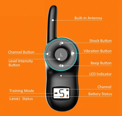 Pet Waterproof Training Collars Stop Barking Dog Rechargeable Ultrasonic Collars Pet Dog Anti Bark Collar Control Train-4