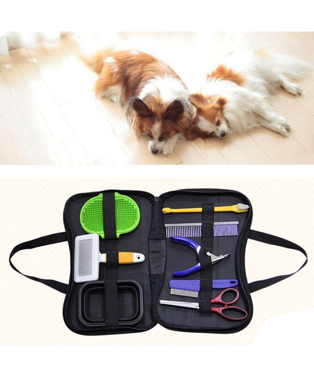 Pet Stainless Steel Hair Scissors Hairdressing Cutting Supplies Shears Dog Comb Haircut Machine Cat Dog Grooming Tool-0