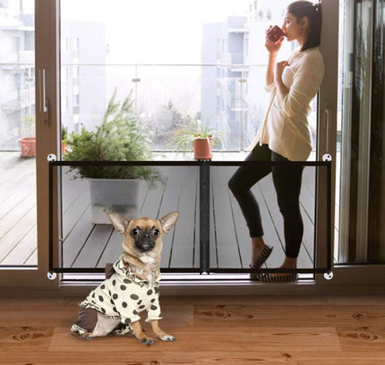 Pet Dog Fence Gate Safe Guard Safety Enclosure Dog Fences Dog Gate The Ingenious Mesh Magic Pet Gate Pet supplies