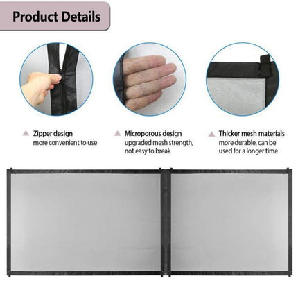 Pet Dog Fence Gate Safe Guard Safety Enclosure Dog Fences Dog Gate The Ingenious Mesh Magic Pet Gate Pet supplies