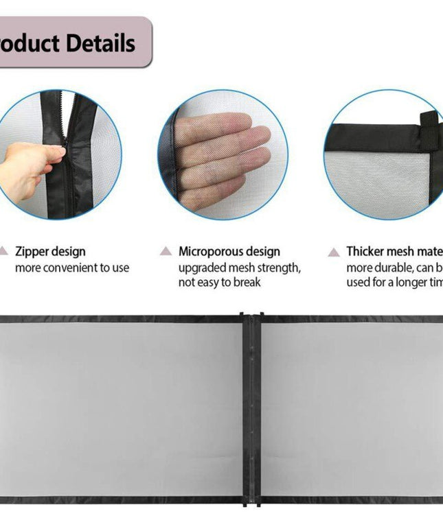Pet Dog Fence Gate Safe Guard Safety Enclosure Dog Fences Dog Gate The Ingenious Mesh Magic Pet Gate Pet supplies-3