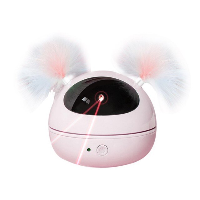 Electric Interactive Cat Toy Ball Feather Infrared Light Tease Tease Cat Stick Toys-1