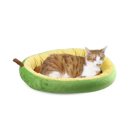 Pet Cat House for Dog Mat Warm Bed Small cats Beds Nest for Dogs Avocado Shape Sleeping Bags Comfortable Kennel Sofa-4