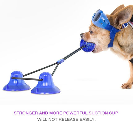 Interactive Pet Toys For Cats Dogs Training Suction Cup Push Ball Toys Elastic Ropes Pet Tooth Cleaning Chewing IQ Exercise New-1