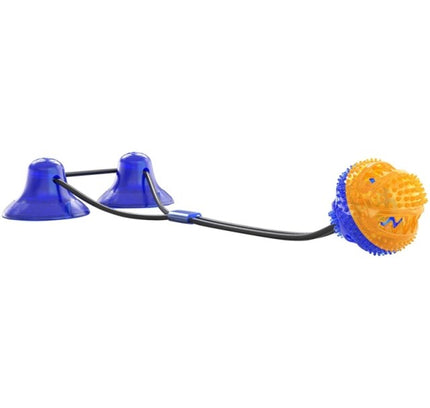 Interactive Pet Toys For Cats Dogs Training Suction Cup Push Ball Toys Elastic Ropes Pet Tooth Cleaning Chewing IQ Exercise New-5