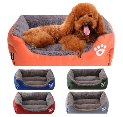 Pet Cat Dog Bed Warm Dog House Soft Fleece Nest Dog Baskets Mat Autumn Winter Waterproof Kennel S/M/L-0