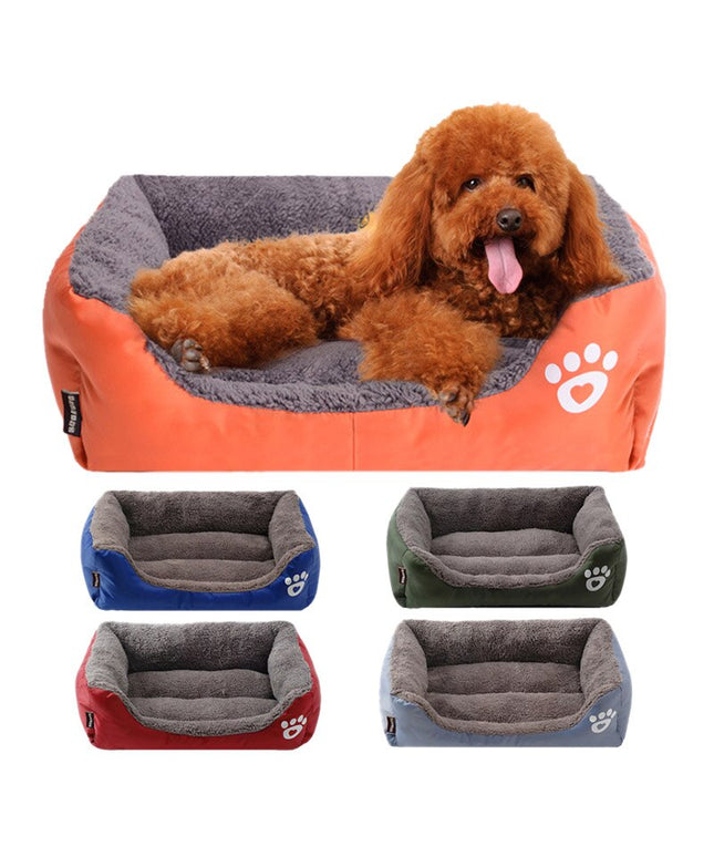 Pet Cat Dog Bed Warm Dog House Soft Fleece Nest Dog Baskets Mat Autumn Winter Waterproof Kennel S/M/L-0