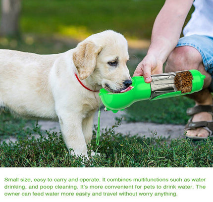 Portable Pet Dog Water Bottle Feeder Bowl Water Food Bottle Pets Outdoor Travel Drinking Dog Bowls Water Bowl for Dogs-0
