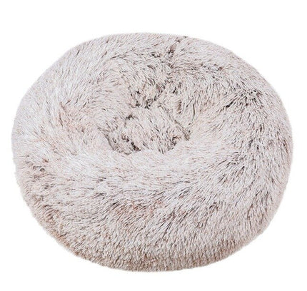 Round Cat Bed Warm Sleeping Cat Nest For Dogs Basket Pet Products Cushion Soft Long Plush Cat Pet Bed Mat Cat House Animals Sofa-7