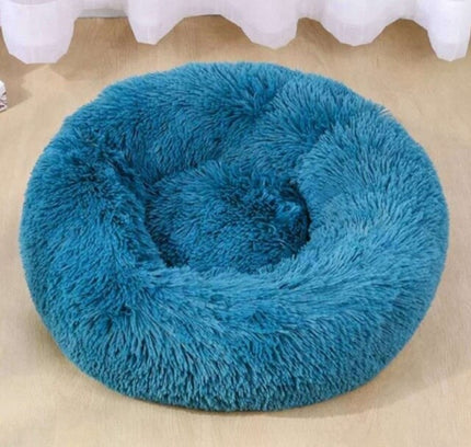 Round Cat Bed Warm Sleeping Cat Nest For Dogs Basket Pet Products Cushion Soft Long Plush Cat Pet Bed Mat Cat House Animals Sofa-8