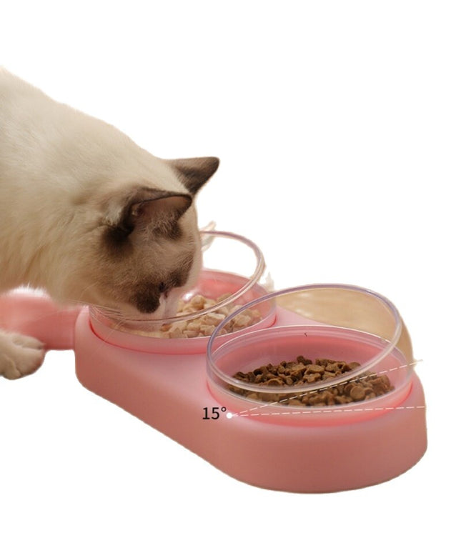 Pet Dog Cat Automatic Feeder Bowl for Dogs Drinking Water Bottle Kitten Bowls Slow Food Feeding Container Supplies-0