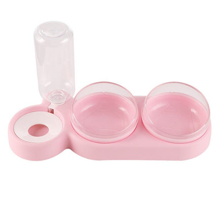 Pet Dog Cat Automatic Feeder Bowl for Dogs Drinking Water Bottle Kitten Bowls Slow Food Feeding Container Supplies-1