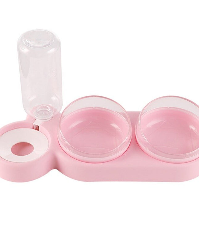 Pet Dog Cat Automatic Feeder Bowl for Dogs Drinking Water Bottle Kitten Bowls Slow Food Feeding Container Supplies-1