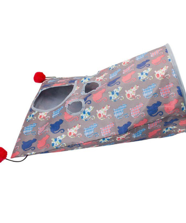 Fun Pet Cat Toys Tunnel Play Tubes Collapsible Crinkle Kitten Interactive Toys Puppy Ferrets Rabbit Play Dog Tunnel-2