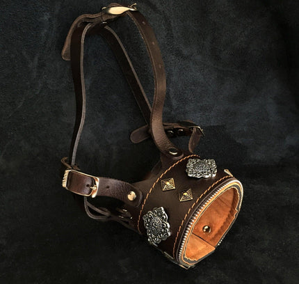 The "Aztec" leather muzzle-0