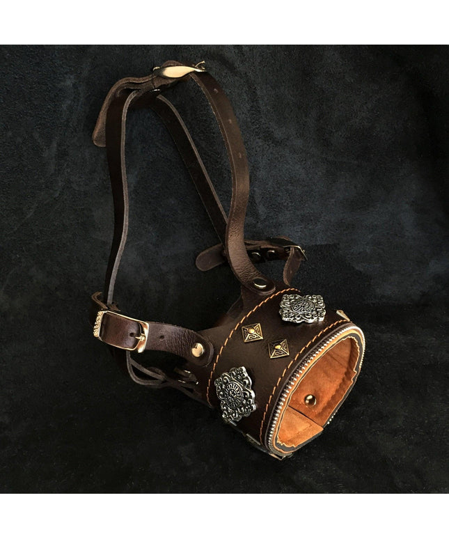 The "Aztec" leather muzzle-0