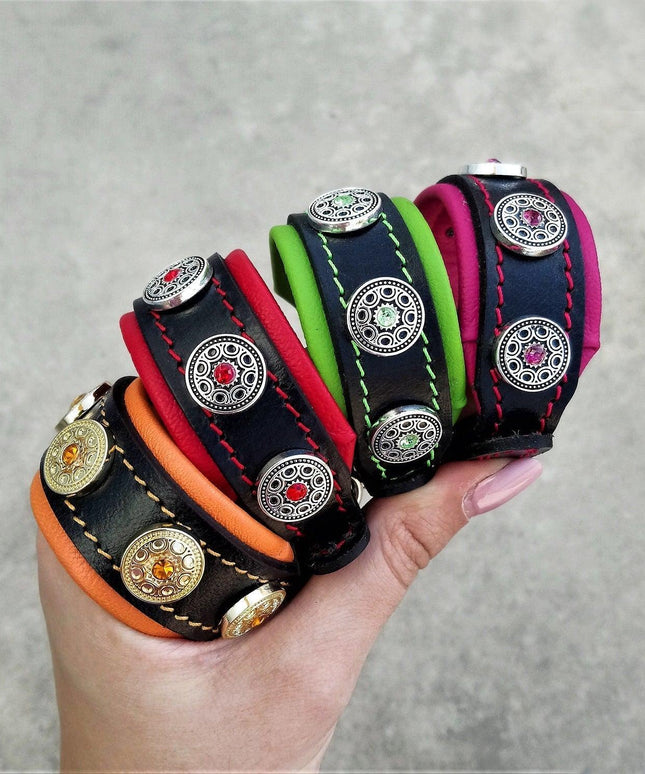 The "Bijou" handmade puppy collar-1